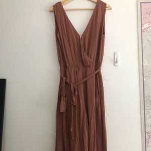 Babaton / Wilfred Pink Formal Cropped Jumpsuit